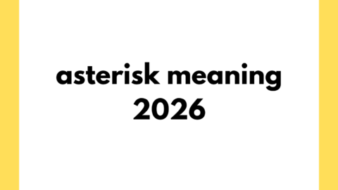 asterisk meaning