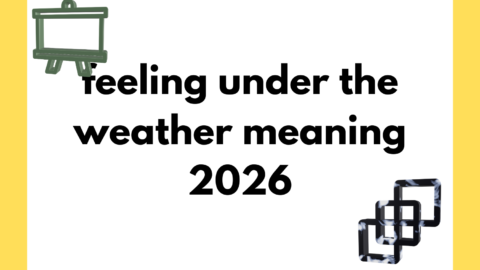 feeling under the weather meaning