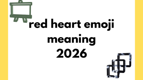 red heart emoji meaning