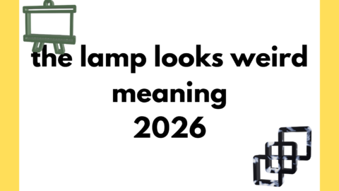 the lamp looks weird meaning