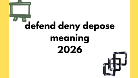 defend deny depose meaning