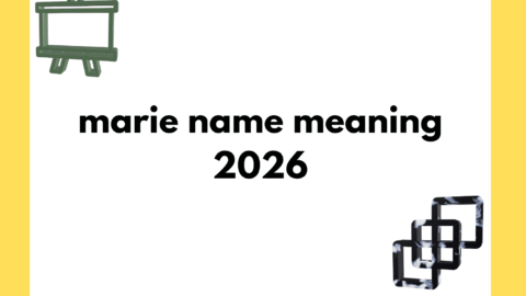 marie name meaning
