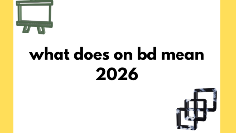 what does on bd mean