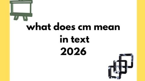 what does cm mean in text
