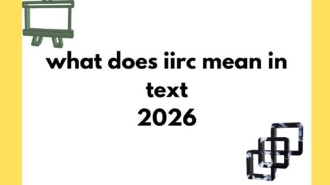 what does iirc mean in text