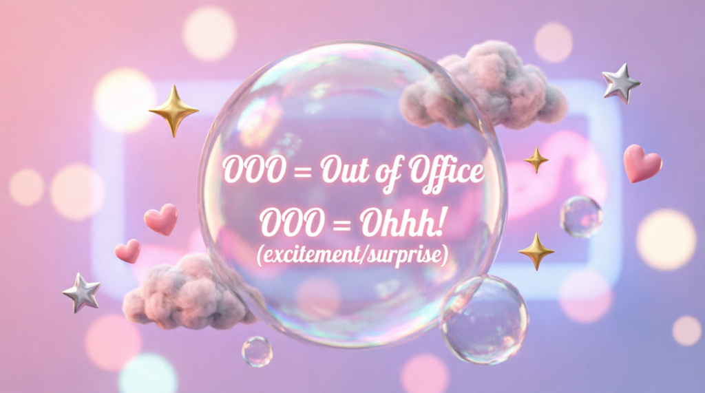 OOO Meaning in Text