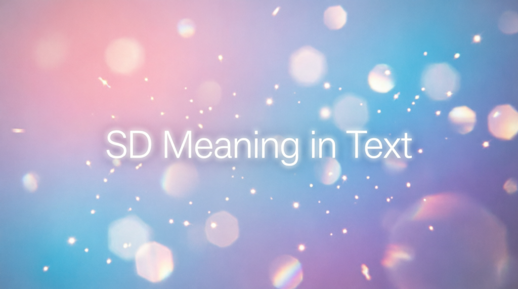 SD Meaning in Text