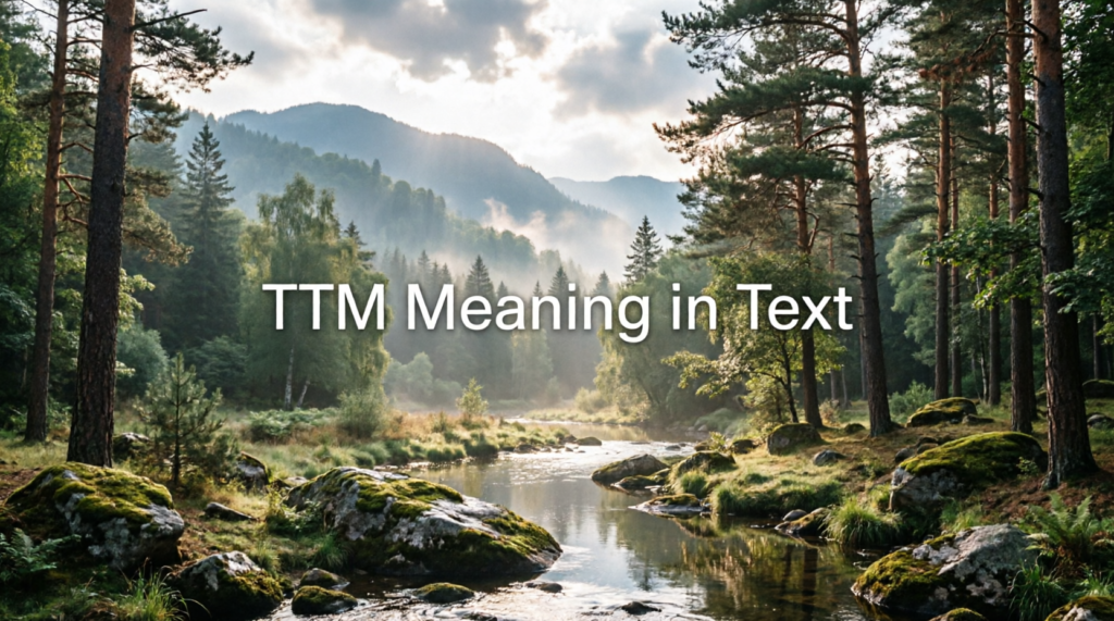TTM Meaning in Text
