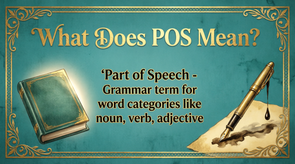 Define POS Meaning in Text