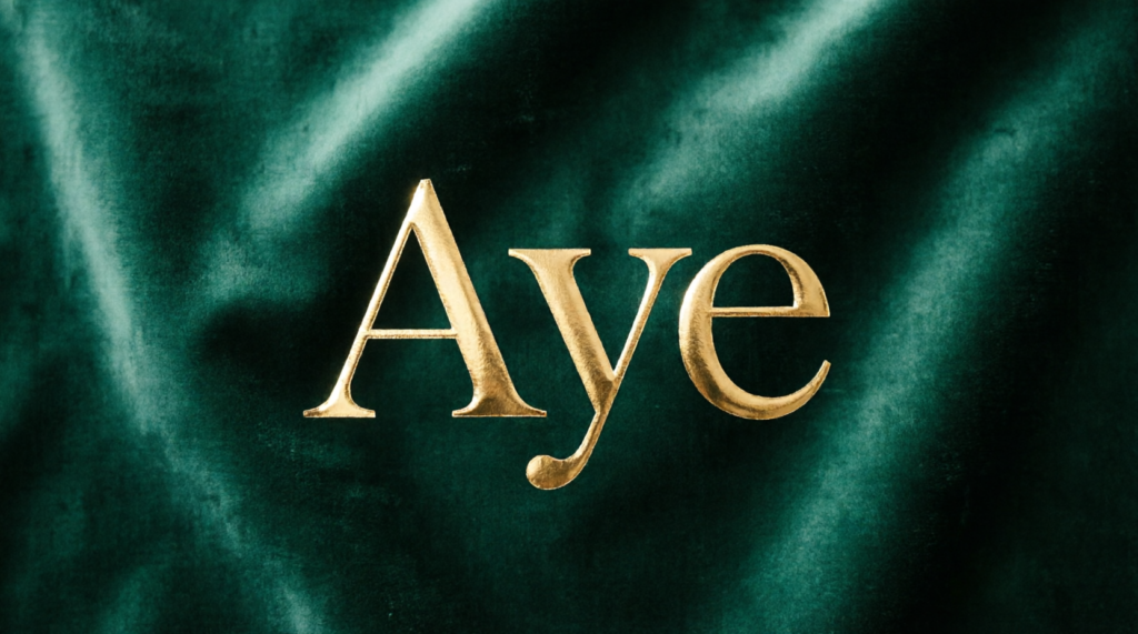 Aye Meaning in Text