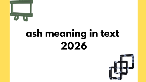 ash meaning in text