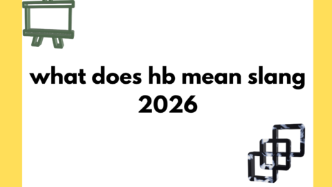what does hb mean slang