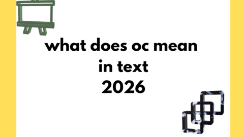 what does oc mean in text